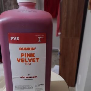 Pink velvet Dunkin swirl